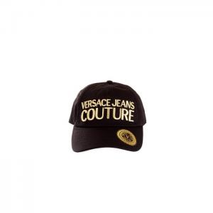 Versace jeans couture e8gwak10 cappello baseball basic con maxi logo ricamato