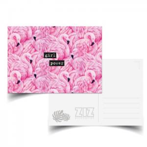 Postcard ziz flamingo