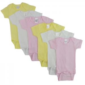 Bambini pastel girls short sleeve 6 pack