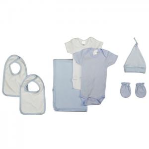 Bambini newborn baby boy 7 pc layette baby shower gift set