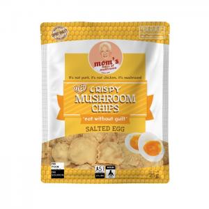 Crispy Mushroom Chips Salted Egg Flavor 25G - Mom's Haus of Mushroom
