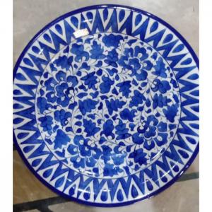 Serving plates (sareena) - handmade blue pottery