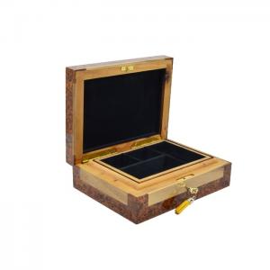 Jewelery Box Made From The Root Of Thuya & White Walnut - Marina Arts