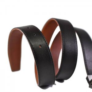 Double sided milled leather belt - black & brown - dab
