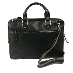 Business bag in leather with attachable shoulder strap from toscanella- pierotucci